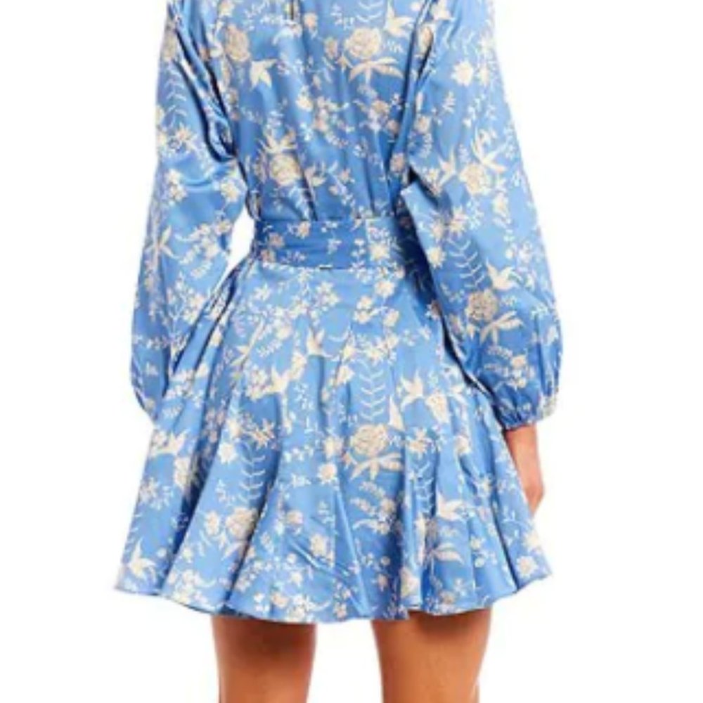 WAYF floral ruffle mini dress!